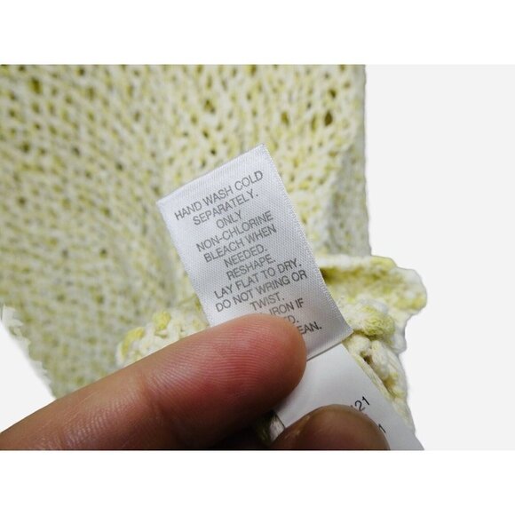 J JILL shirt top Crochet tunic Size L ‎ 3/4 Sleeve hippie boho casual Beach - Picture 11 of 11